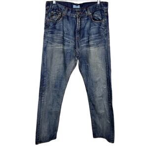 cstar by Ciano Farmer Y2K Boot Cut Jeans 38x35 Faded Distressed